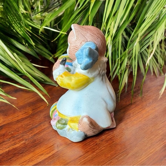 VINTAGE 1985 Kitty Cucumber Figurine “Ginger” by B. Shackman for Schmid - Easter - Picture 2 of 9